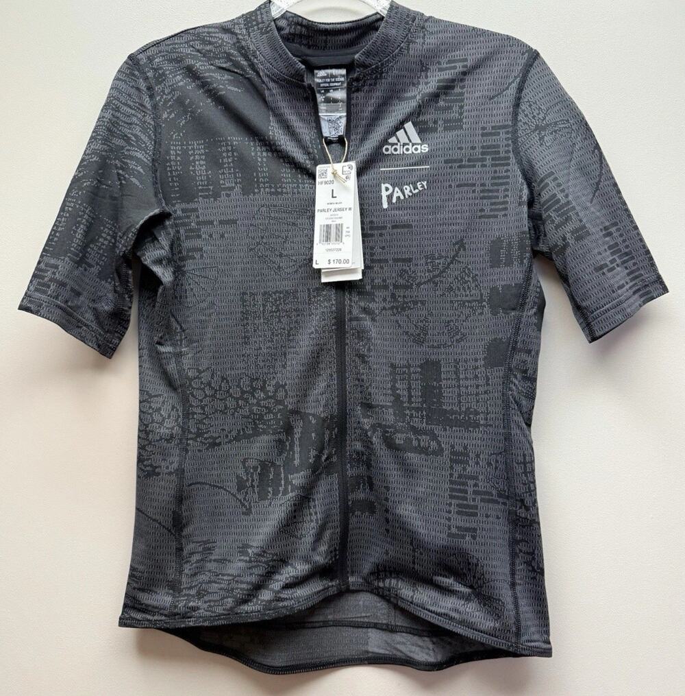 Adidas The Parley Short Sleeve Cycling Jersey Gray HF9020 Women’s Size L NWT